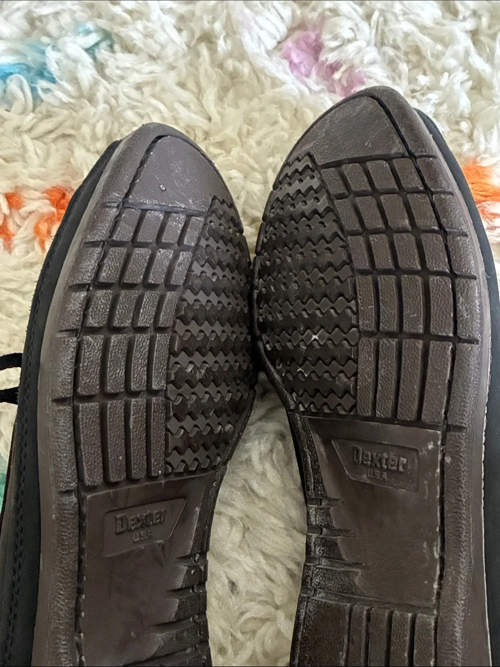 Dexter Black and Brown Leather Men’s Boat Shoes size 9 US made